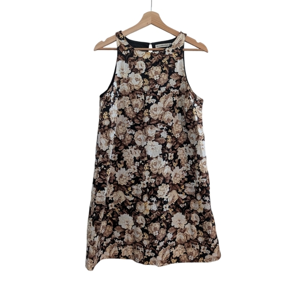 Abercrombie & Fitch Dresses & Skirts - Abercrombie Linen Blend Floral Print Mini Shift Dress Medium TALL